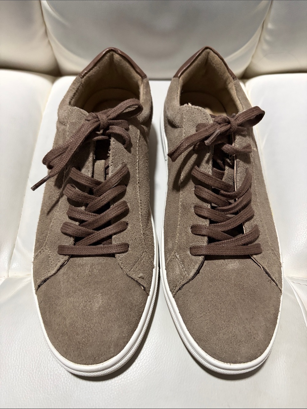 Vince Camuto Men's Suede Casual Sneakers - Taupe Brown